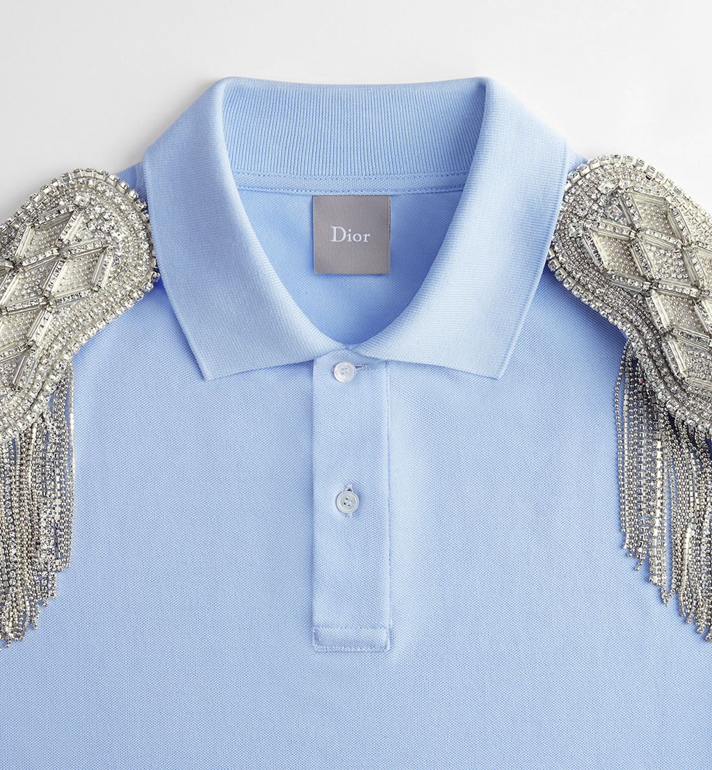 Polo Shirt with Epaulets, Regular Fit