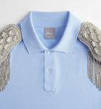 Polo Shirt with Epaulets, Regular Fit