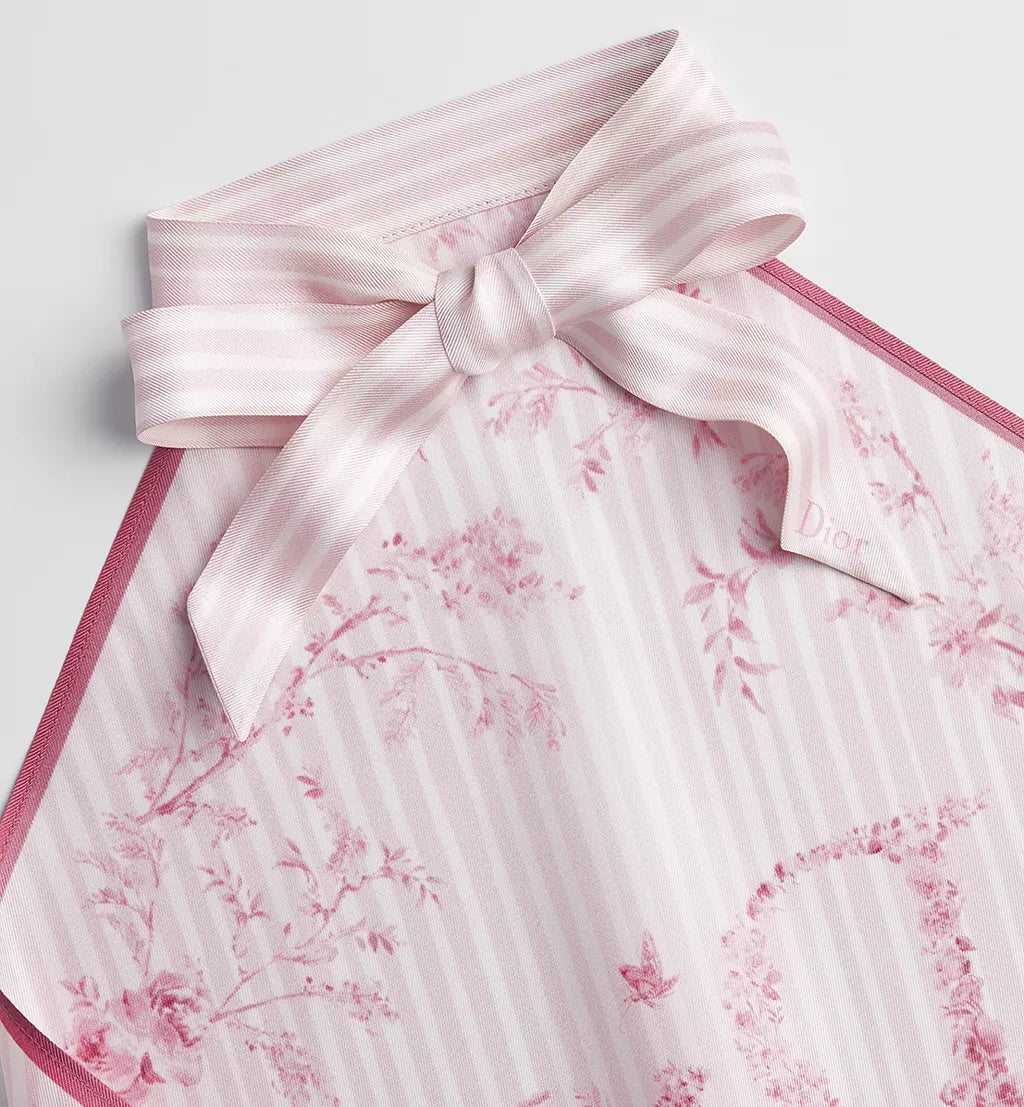 Dioriviera Toile de Jouy Floral Garden Dior Silk Top