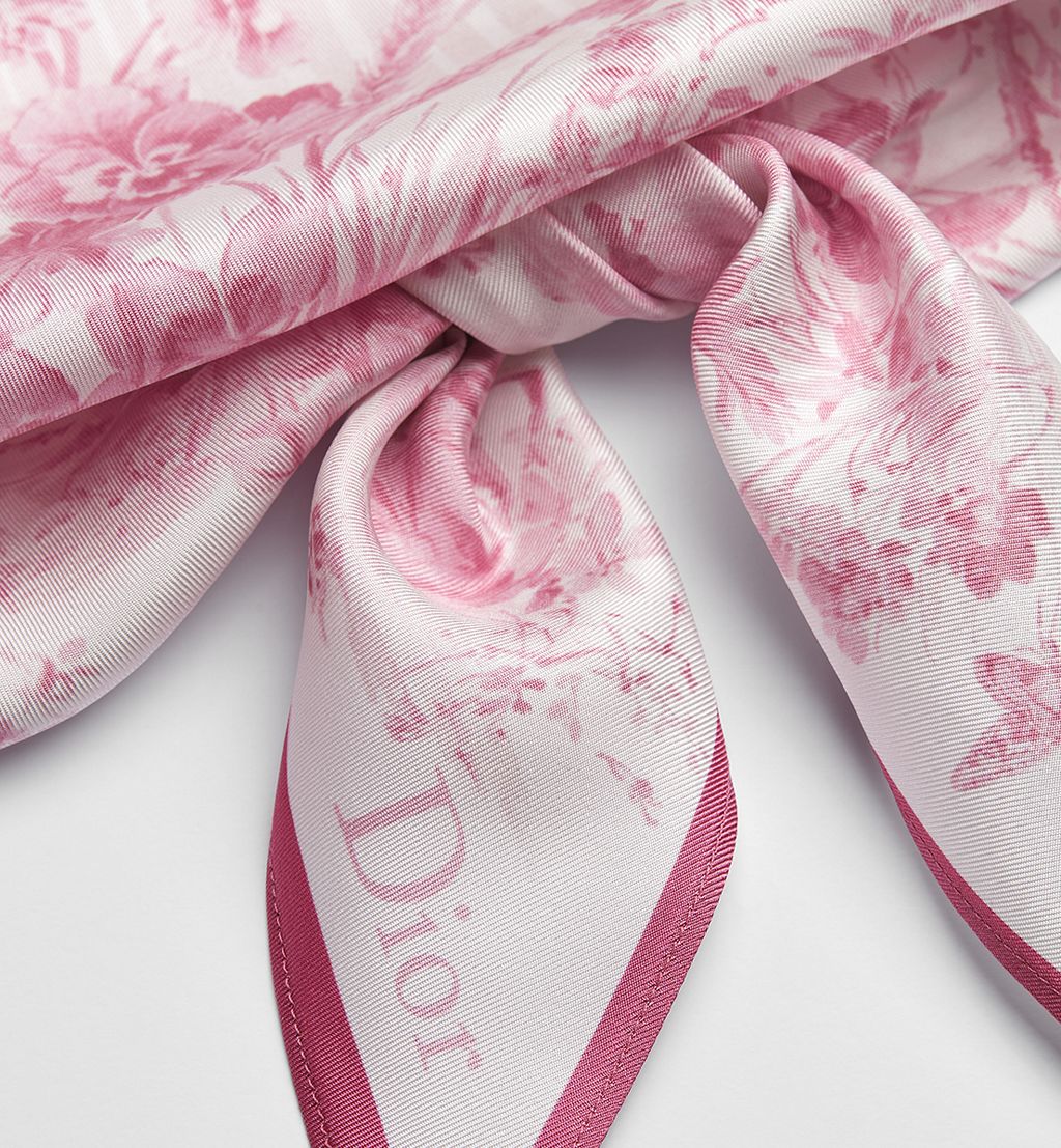 Dioriviera Toile de Jouy Floral Garden Dior Silk Top
