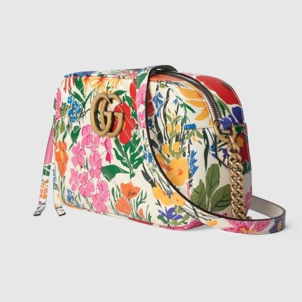 Gucci Ken Scott print GG Marmont small shoulder bag