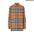 Burberry Relaxed Fit House Check Cotton Flannel Shirt