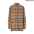 Burberry Relaxed Fit House Check Cotton Flannel Shirt