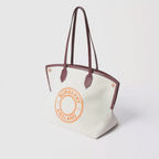 Burberry Medium Logo Graphic Cotton Canvas Society Tote