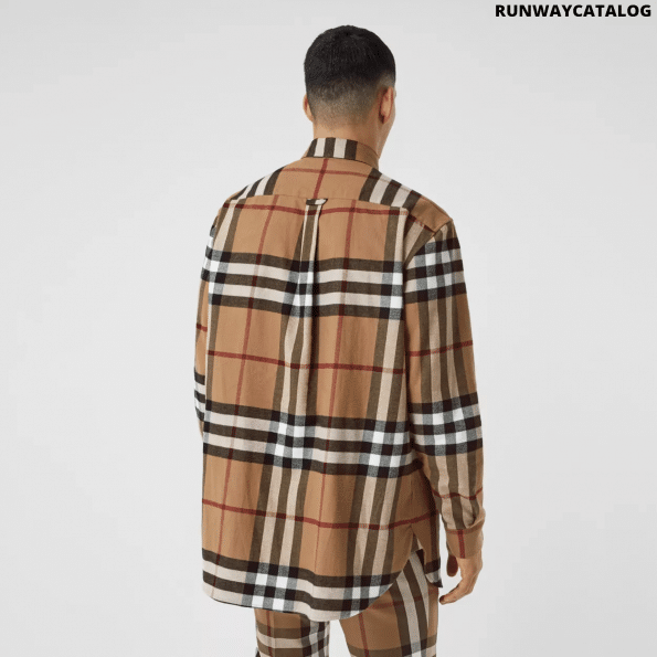 Burberry Relaxed Fit House Check Cotton Flannel Shirt