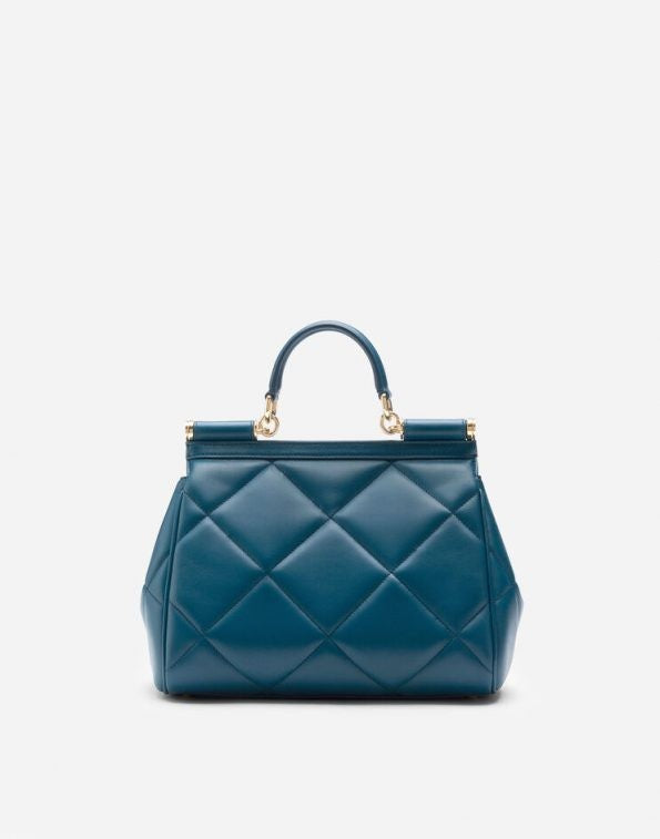 Dolce &amp; Gabbana Medium Sicily Bag in Aria Matelassé Calfskin