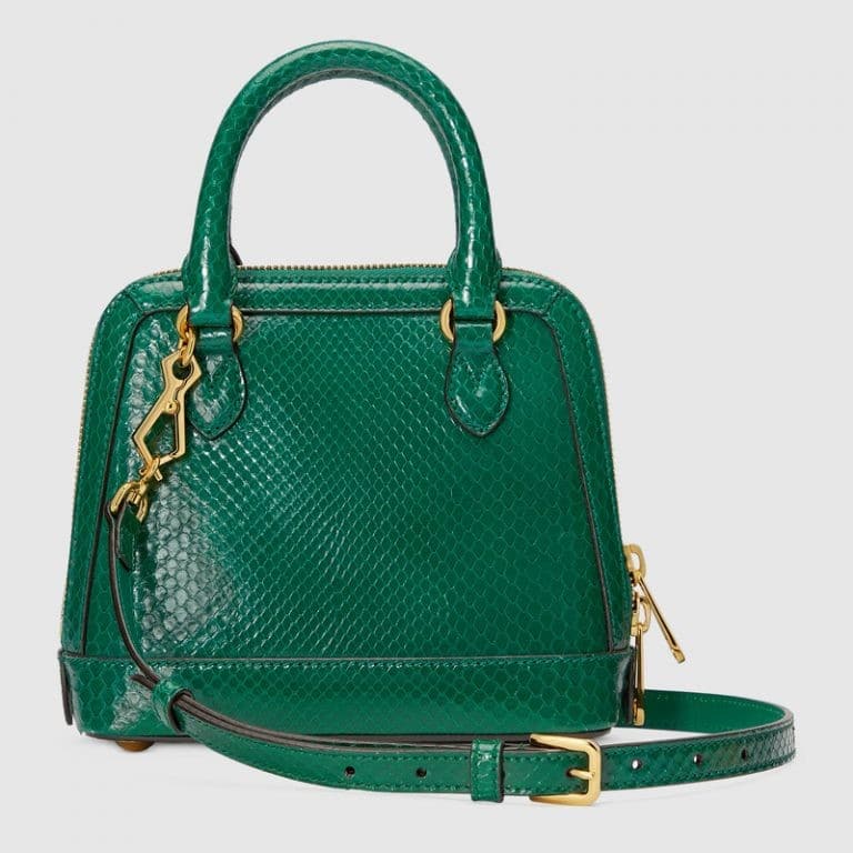 Gucci Horsebit Python Mini Top Handle Bag