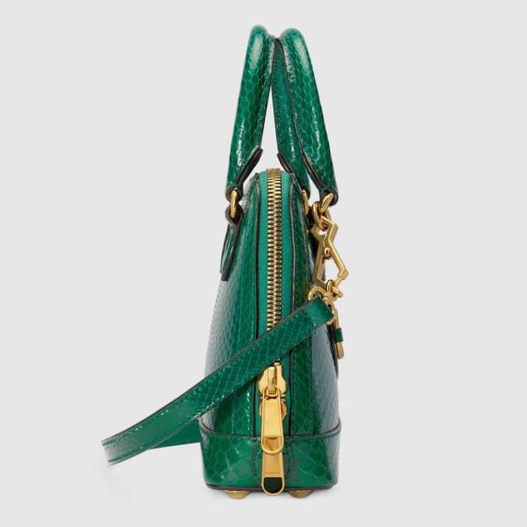 Gucci Horsebit Python Mini Top Handle Bag