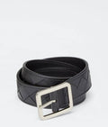 Bottega Veneta Reversible Belt in Nero