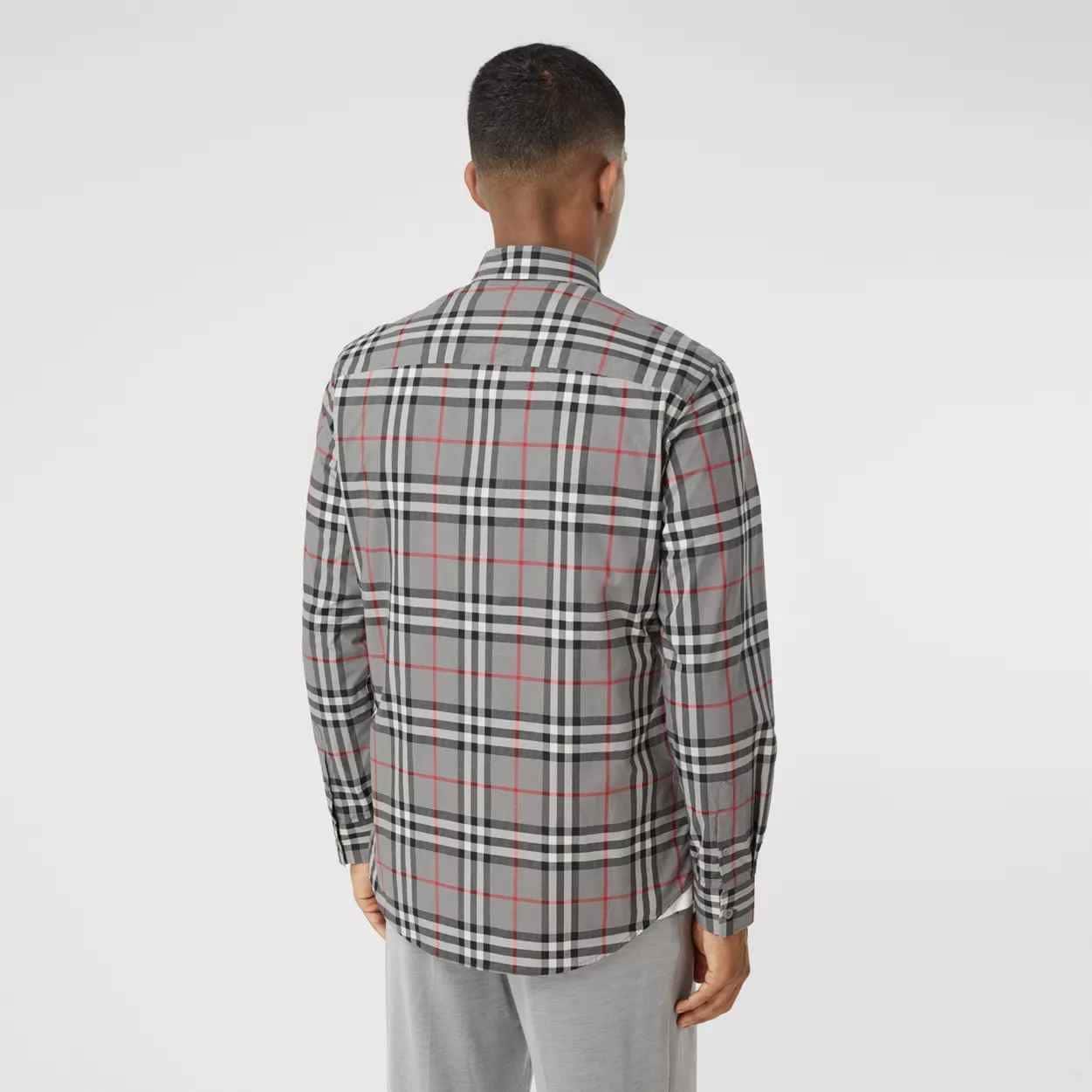 Burberry Check Cotton Poplin Shirt