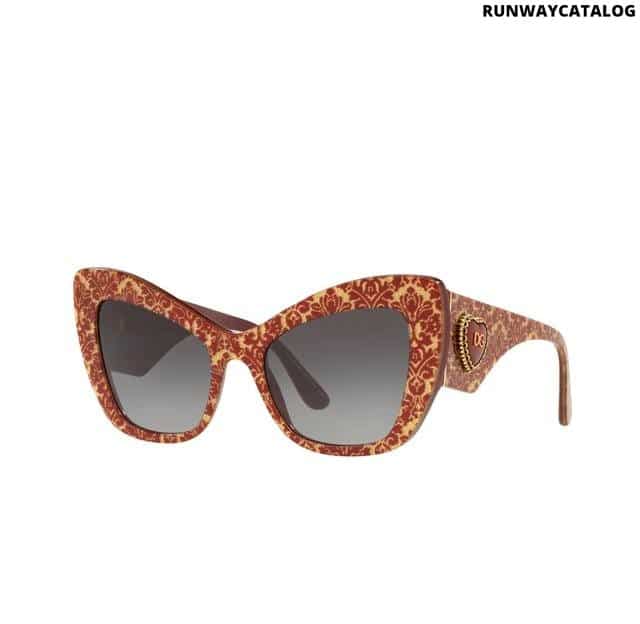 Dolce & Gabbana Butterfly Red Decor Sunglasses