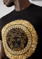 Versace Embroidered Medusa T-Shirt