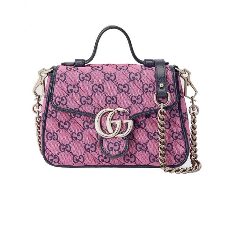 Gucci GG Marmont Multicolour Mini Top Handle Bag