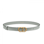 Christian Dior Saddle Belt Gray Ultrasoft Calfskin, 20 MM