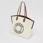 Burberry Large Logo Graphic Cotton Canvas Society Tote