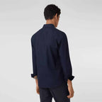 Burberry Slim Fit Monogram Motif Stretch Cotton Poplin Shirt