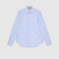 Gucci Striped cotton poplin shirt