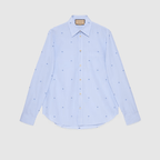 Gucci Striped cotton poplin shirt