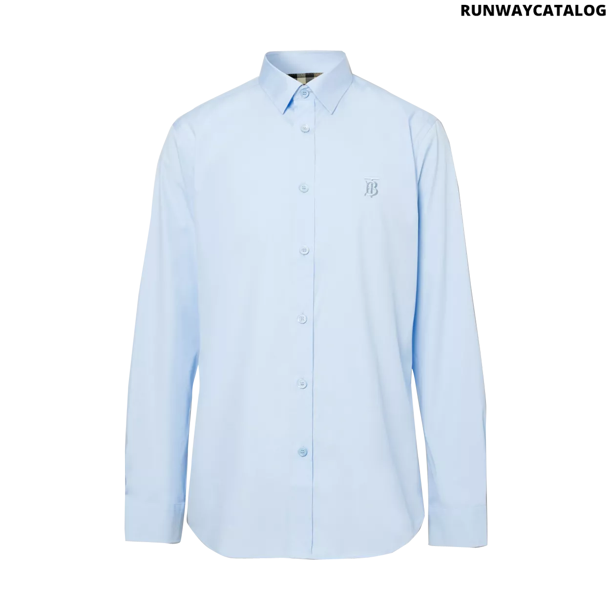 Burberry Classic Fit Embroidered EKD Cotton Oxford Shirt