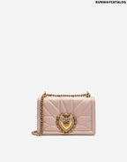 DOLCE &amp; GABBANA MINI DEVOTION SHOULDER BAG IN QUILTED NAPPA LEATHER