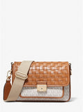 Michael Kors Medium Logo Leather Messenger Bag