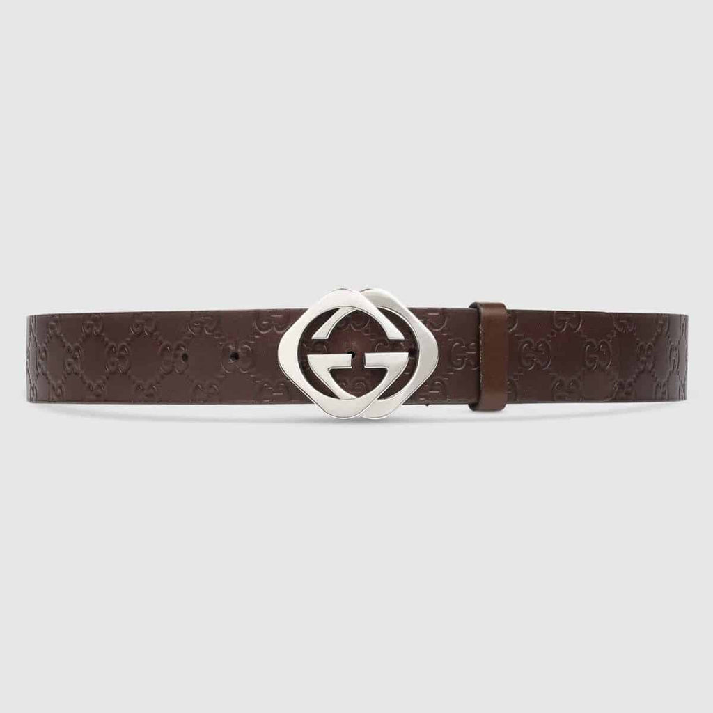 Gucci Guccissima Belt with Square G Buckle