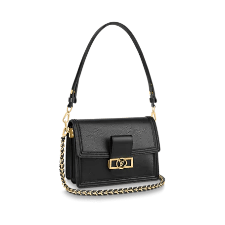 Louis Vuitton Dauphine MM Bag in Black