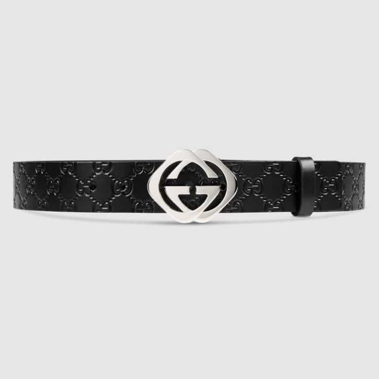 Gucci Guccissima Belt with Square G Buckle