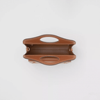 Burberry Mini Topstitched Leather Pocket Bag