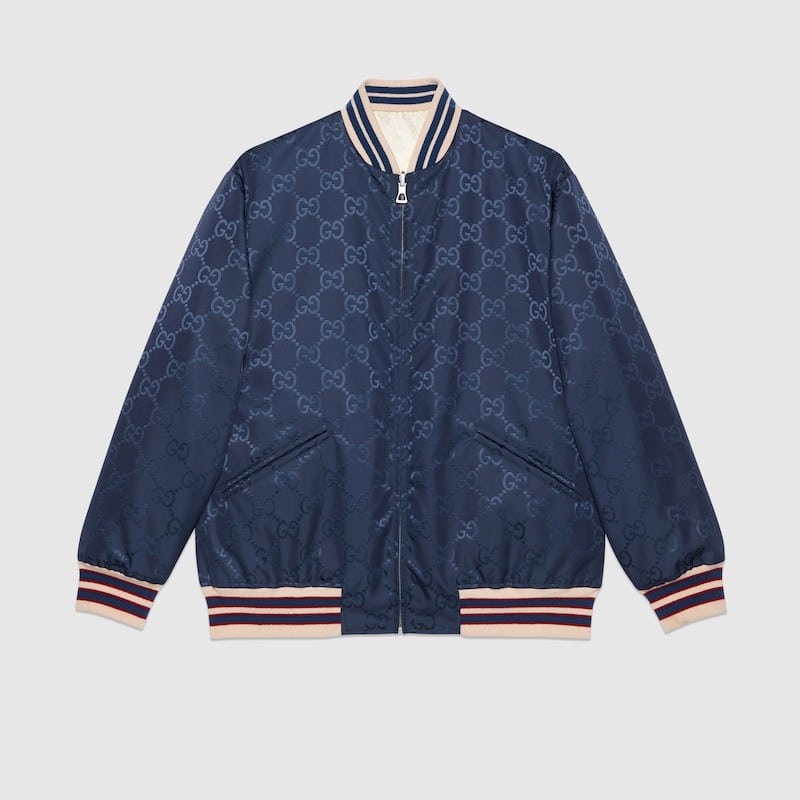 NYLON CANVAS REVERSIBLE ZIP JACKET