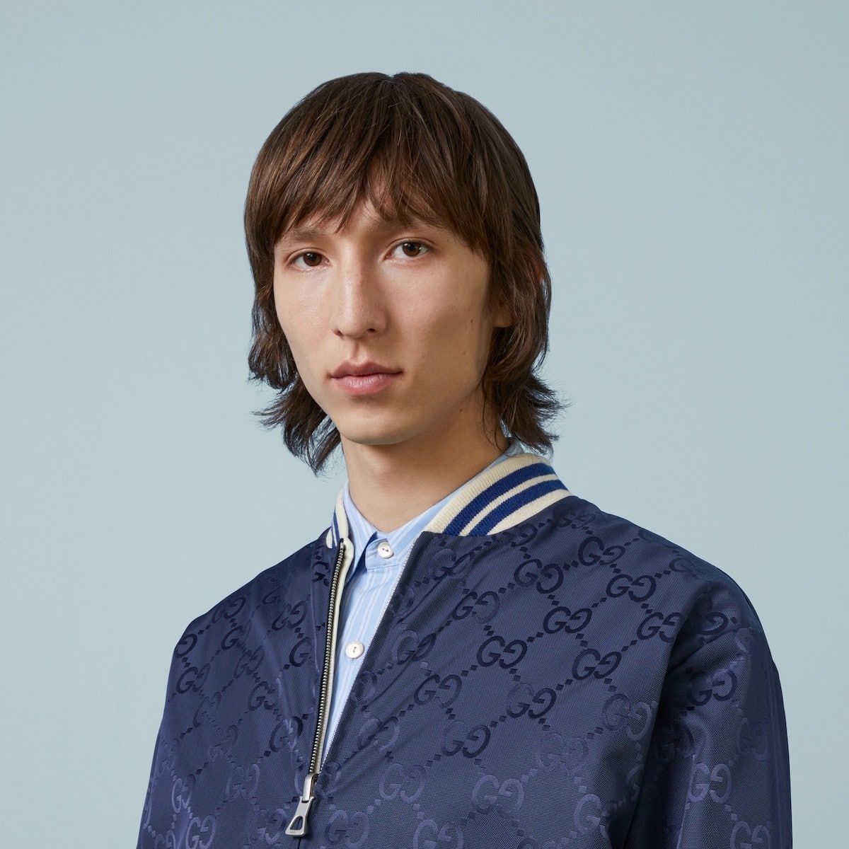 NYLON CANVAS REVERSIBLE ZIP JACKET
