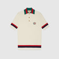 KNIT COTTON POLO T-SHIRT WITH WEB