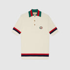 KNIT COTTON POLO T-SHIRT WITH WEB