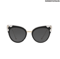 Dolce & Gabbana Butterfly Black Gold Sunglasses