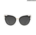 Dolce & Gabbana Butterfly Black Gold Sunglasses