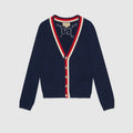 PERFORATED GG COTTON CARDIGAN