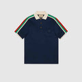 COTTON JERSEY POLO SHIRT WITH WEB