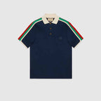 COTTON JERSEY POLO SHIRT WITH WEB