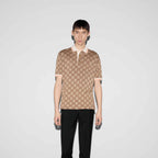 GG COTTON SILK POLO SHIRT