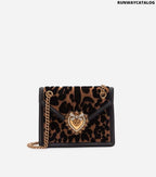 DOLCE &amp; GABBANA MEDIUM DEVOTION BAG IN VELVET STITCH
