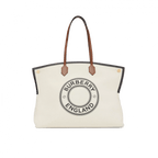 Burberry Large Logo Graphic Cotton Canvas Society Tote