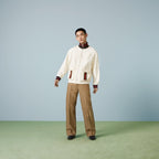 COTTON JERSEY ZIP JACKET WITH WEB
