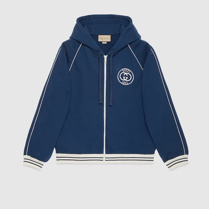 COTTON JERSEY SWEATSHIRT WITH PATCH