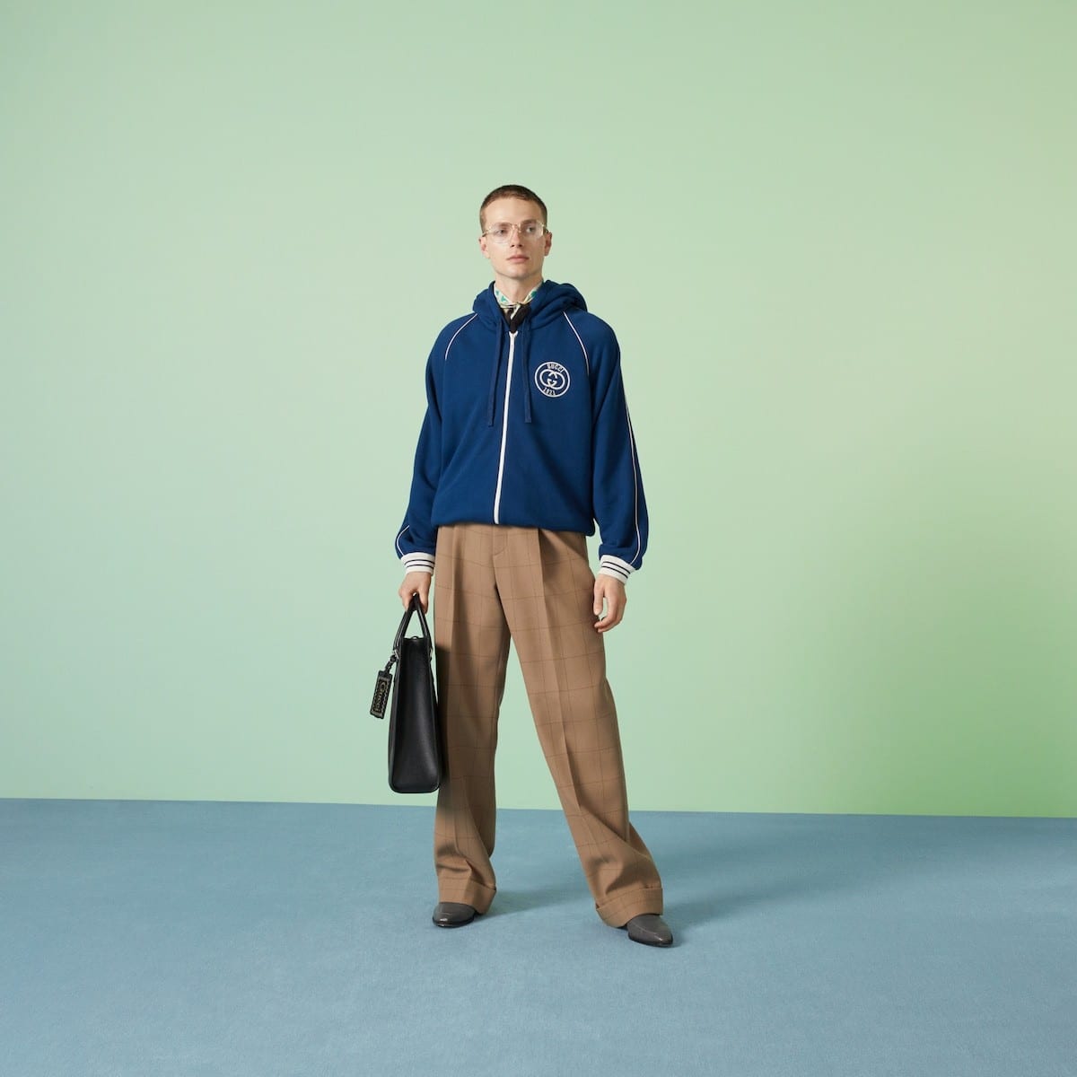 COTTON JERSEY SWEATSHIRT WITH PATCH
