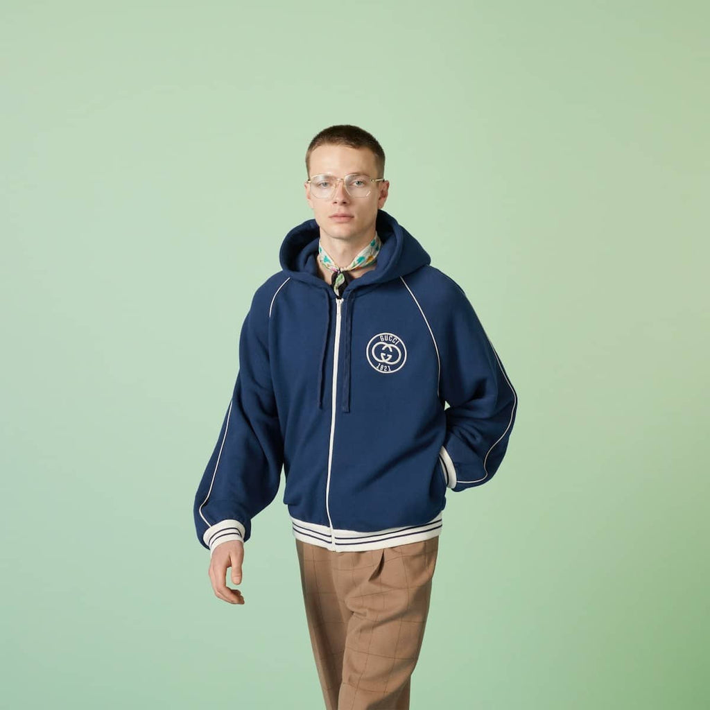 COTTON JERSEY SWEATSHIRT WITH PATCH