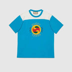 COTTON JERSEY T-SHIRT WITH GUCCI PRINT