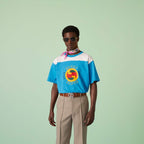 COTTON JERSEY T-SHIRT WITH GUCCI PRINT