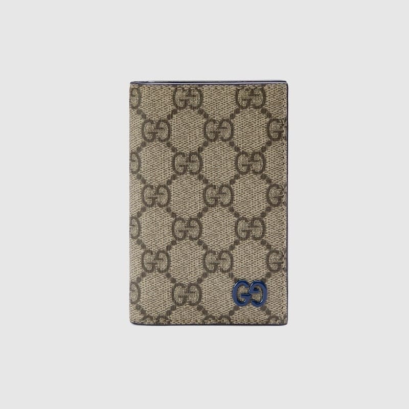 LONG CARD CASE WITH GG DETAIL