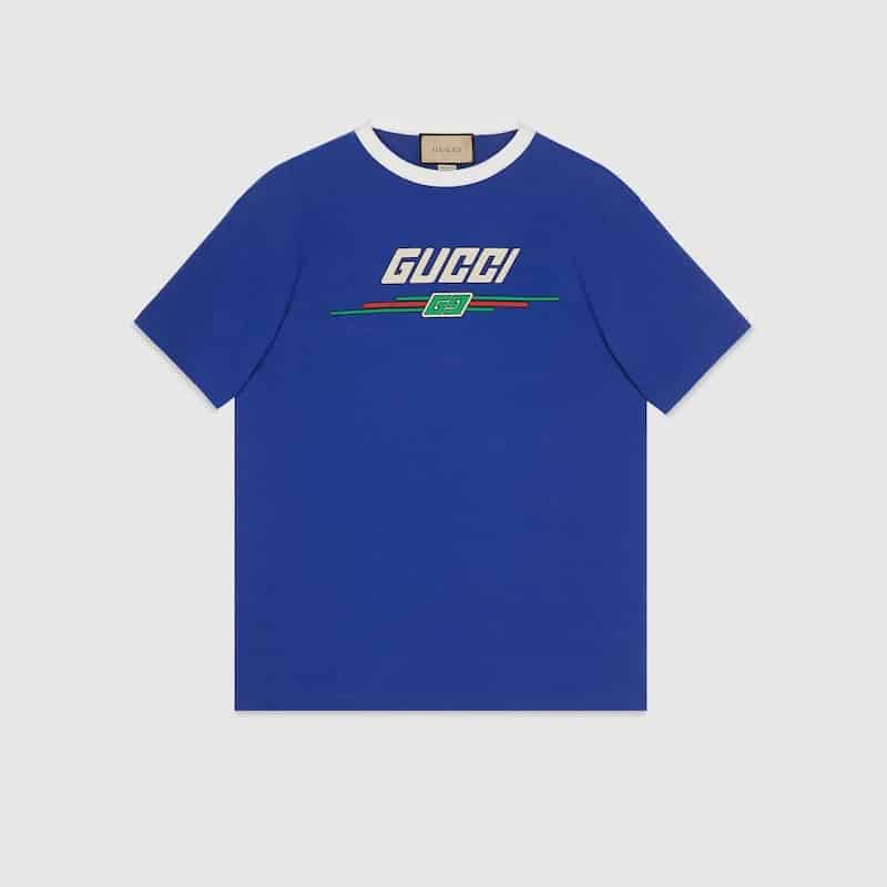 T-SHIRT WITH GUCCI PRINT
