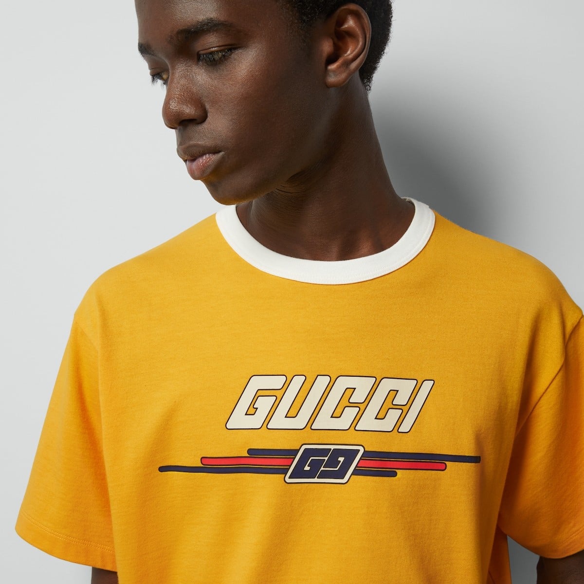 T-SHIRT WITH GUCCI PRINT